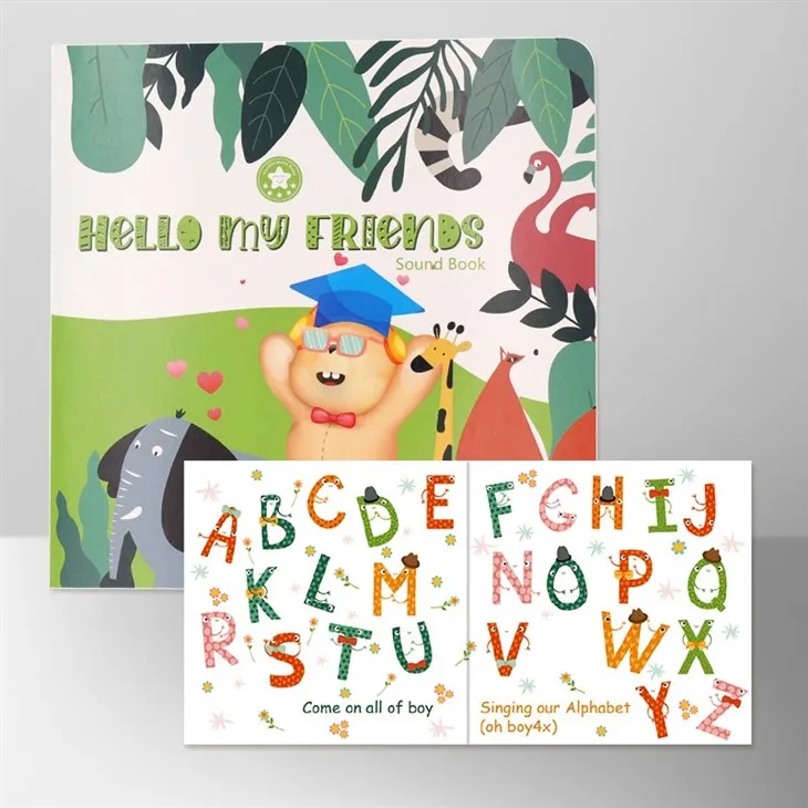 New Design Noisy Animals Book With Music Talking